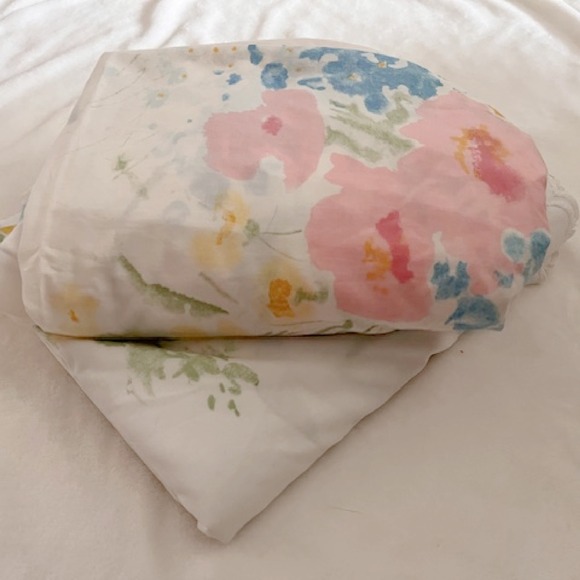 Sears Roebuck Other - Vintage Full‎ Size sheet Set watercolor Floral Sears Perma Prest